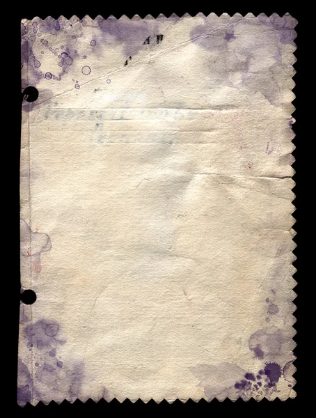 Старая бумага для записи — стоковое фото