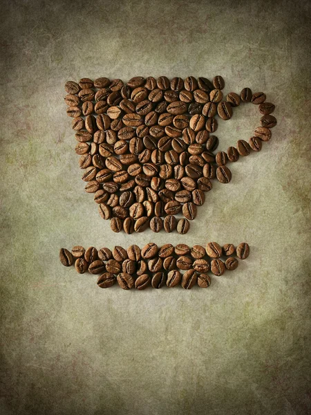 Papier en koffie — Stockfoto
