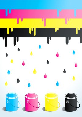 Cans of paint clipart