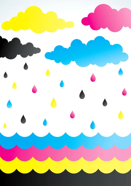 Дождь краски — стоковый вектор