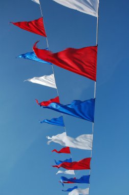 Waving flags clipart