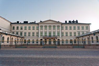 Front view of Presidential Palace in Helsinki, Finland. clipart