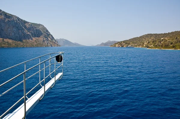 Turkish Cruise Boat Traveling Islands Aegean Sea — Stock Photo, Image