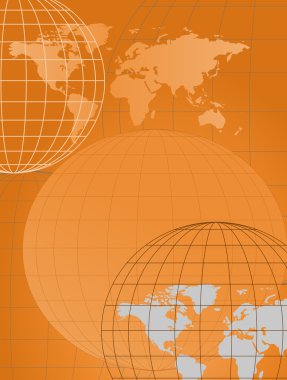 Globe and Map clipart