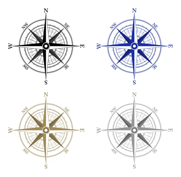 Kompasssymbole — Stockvektor