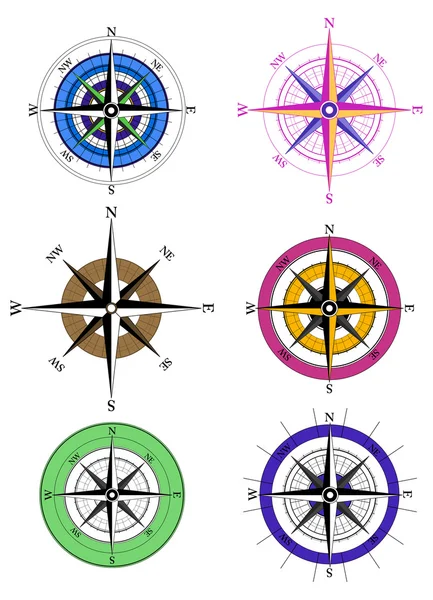 Icoane compas — Vector de stoc