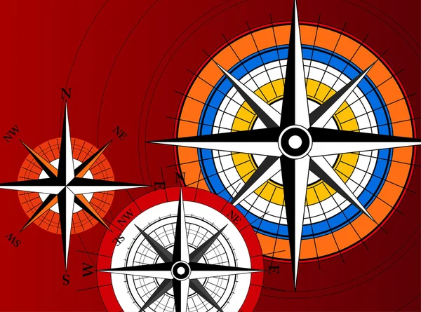 Compass Icons — Stock Vector