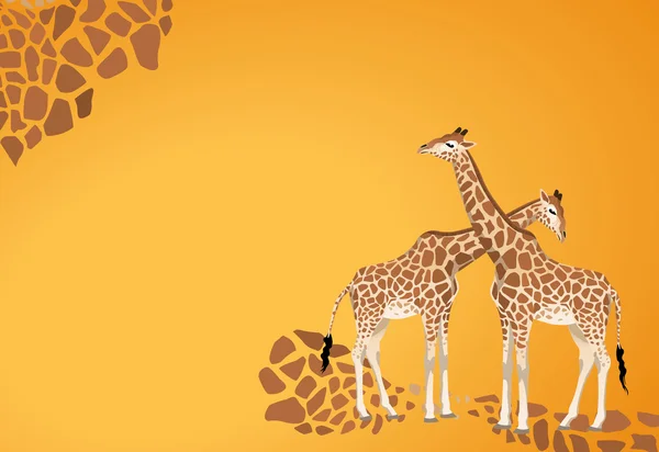 Giraf — Stockvector