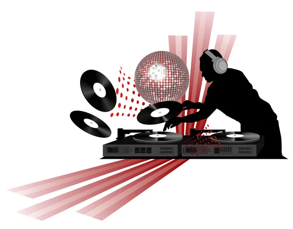 DJ brillante — Archivo Imágenes Vectoriales