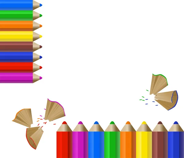 Color Pencils — Stock Vector