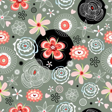 Floral decorative pattern