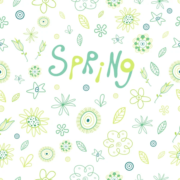 Textura verde primavera —  Vetores de Stock