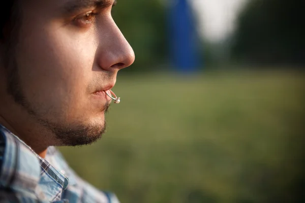 stock image Handsome man with a ring