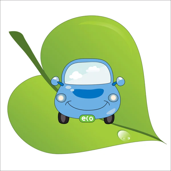 Eco _ fuel _ car Vectores de stock libres de derechos