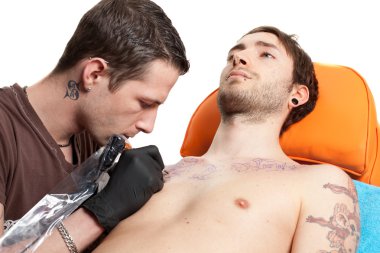 Tattooing horizontal clipart