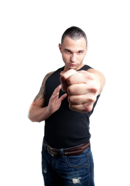 Young man fist — Stock Photo, Image
