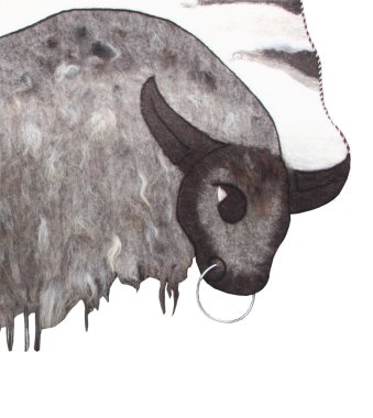 Boğa şeklinde halı