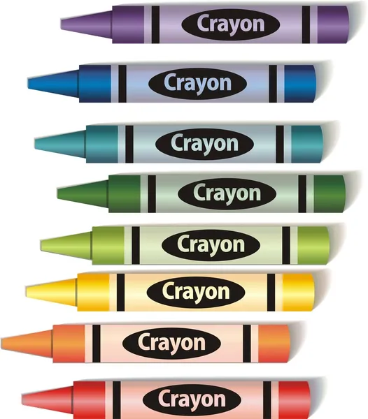 Crayons colorés — Image vectorielle