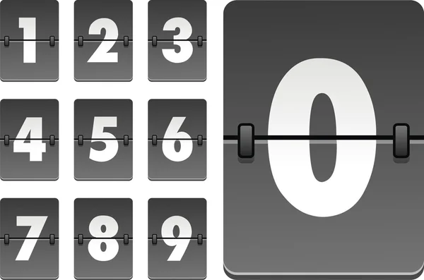 Numéros d'horloge analogique vectoriels — Image vectorielle