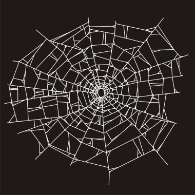 Spider web or broken glass clipart