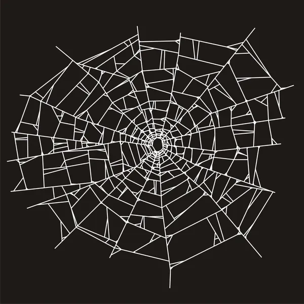 Spindelnät eller krossat glas — Stock vektor