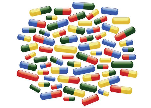 Medicinska piller — Stock vektor