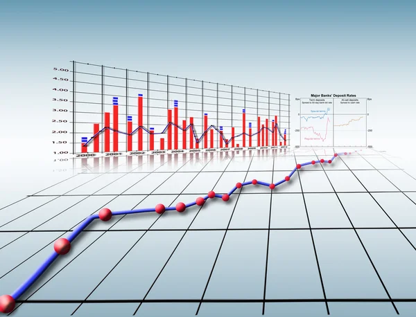 Statistic Graph — Stock Photo, Image