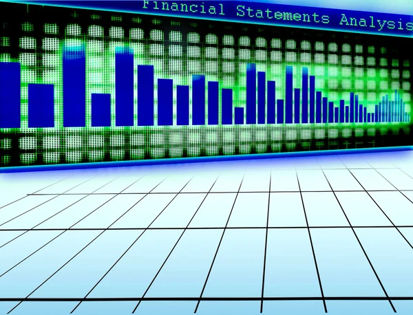 Finansiell Statistik Diagram Ekonomi Koncept — Stockfoto