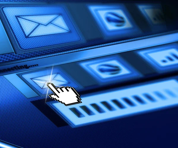 Web Page Sending Mail Internet Concept — Stock Photo, Image