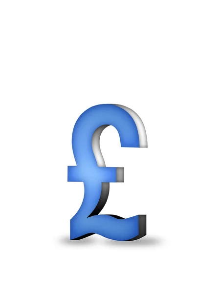 Símbolo da libra britânica — Fotografia de Stock