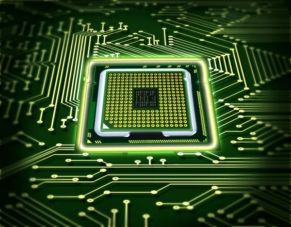 Microchip abstrato — Fotografia de Stock