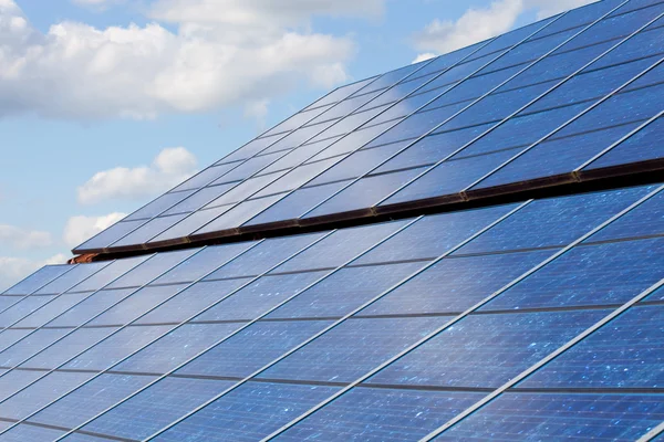 Solar Power Roof Stock Photo