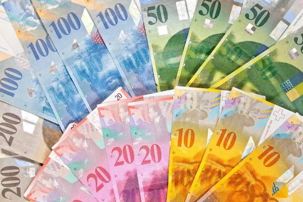 İsviçre para — Stok fotoğraf