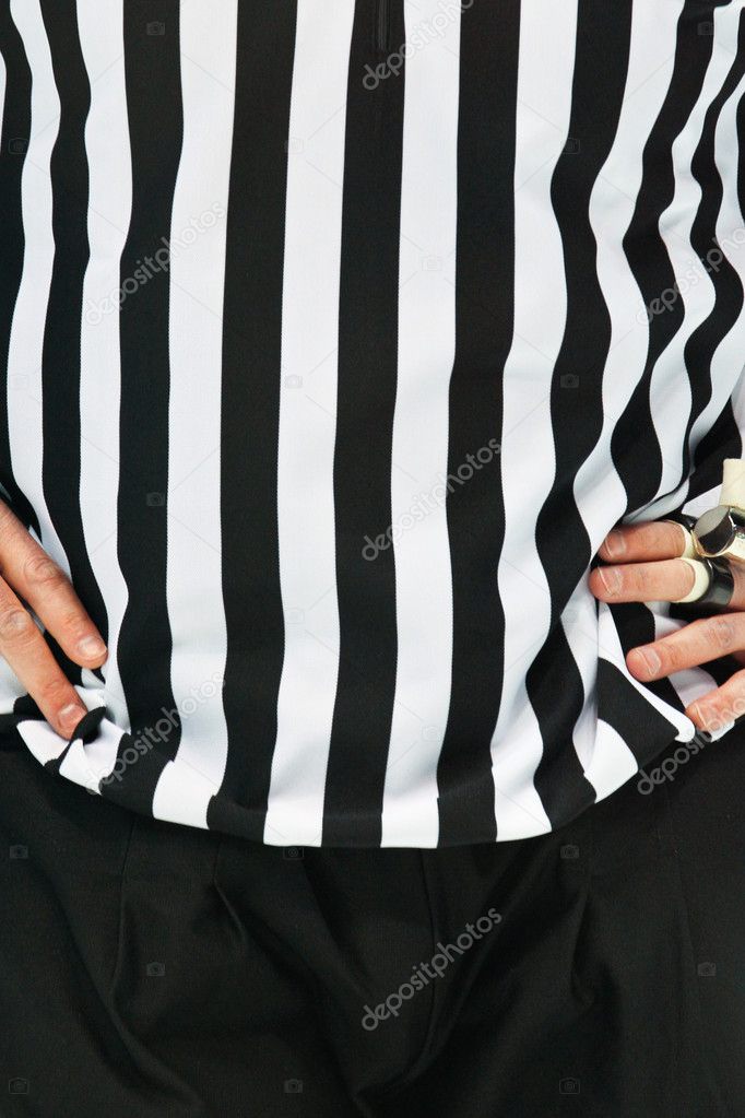 Referee in Black and White