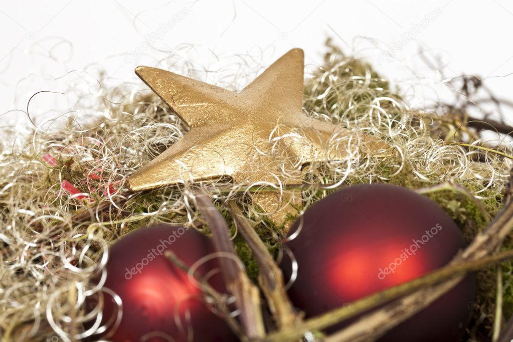 A Star on a Christmas decoration