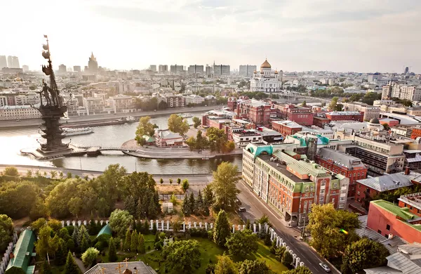Panorama aéreo da cidade de Moscou — Fotografia de Stock