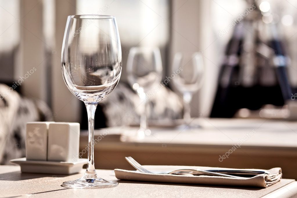 Dinner table place setting