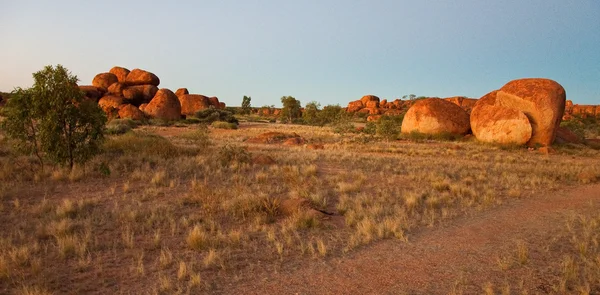 Диявольські Кульки Австралійському Передньому Плані Північна Територія — стокове фото