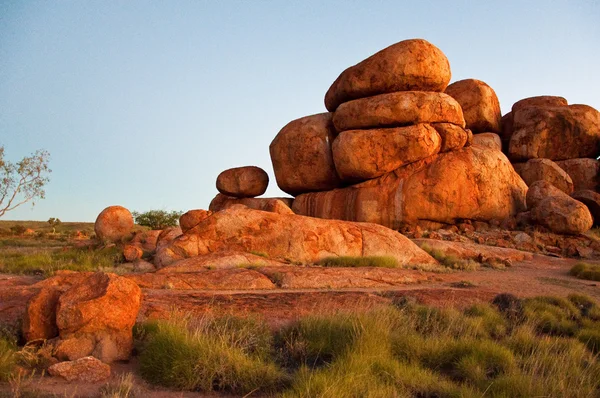 Devils Kuličky Australském Vnitrozemí Severní Teritorium — Stock fotografie