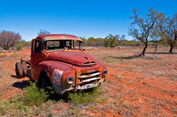 Wrak Ciężarówki Australian Outback Terytorium Północne — Zdjęcie stockowe