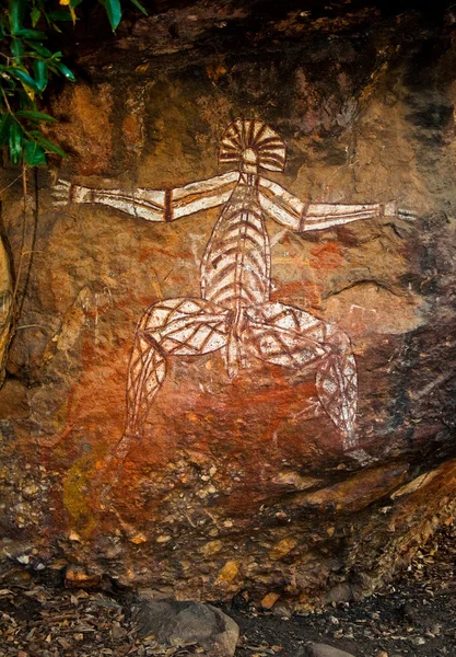 Aboriginal graffiti — Stockfoto