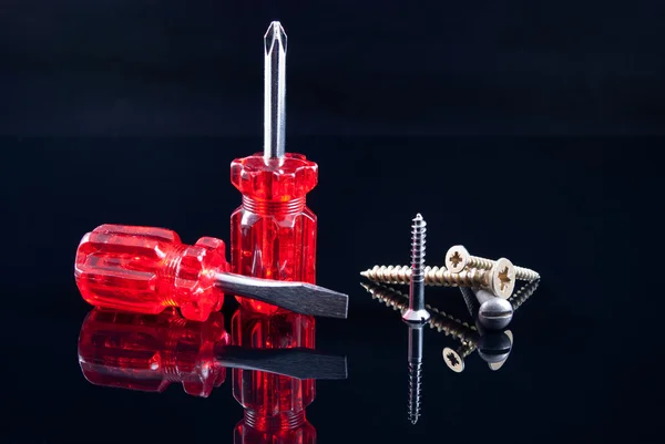Screwdrivers and screws Stock Picture