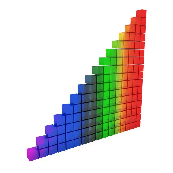 Rainbow glass graphic — Stock Photo, Image