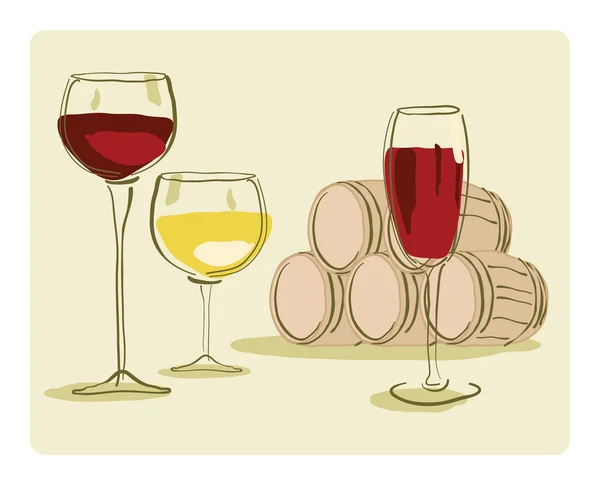 Келих вина — стоковий вектор