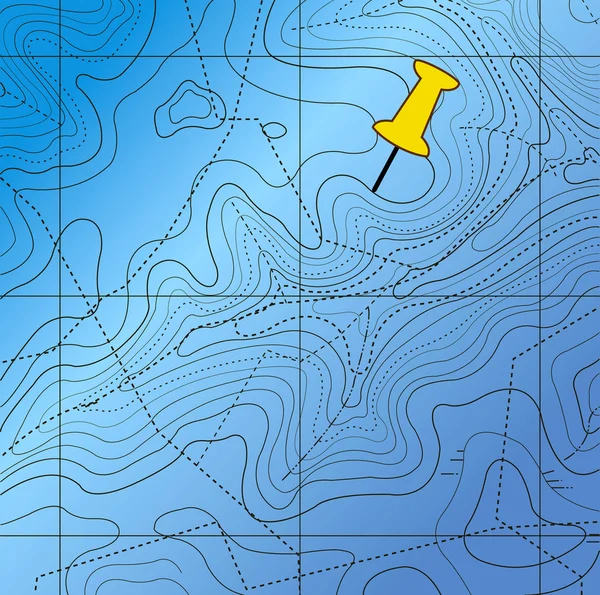 Топографічна Схема Карти Моря Фоні — стоковий вектор