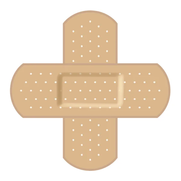 Самоклеющиеся повязки, образуя крест. — стоковый вектор