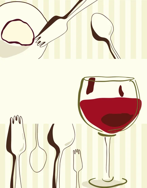 Menu ou carte restaurant — Image vectorielle