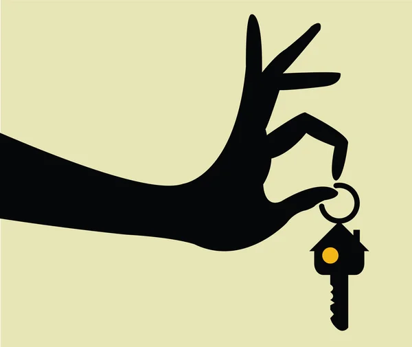 Coge las llaves para el hogar — Vector de stock