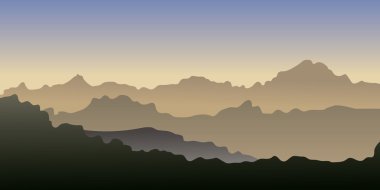 Mountains. clipart