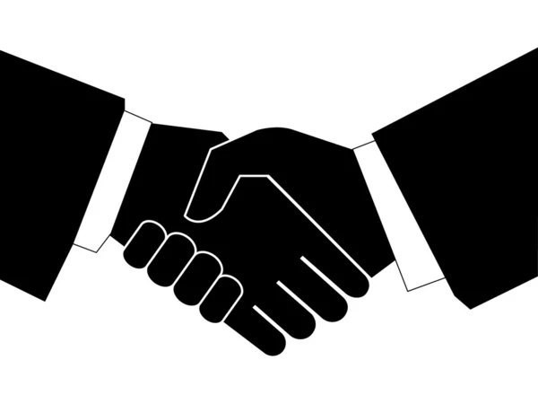 Business handshake - vector — Stock Vector
